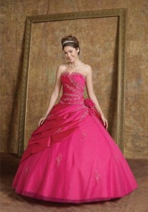 Fuschia Wedding Dress