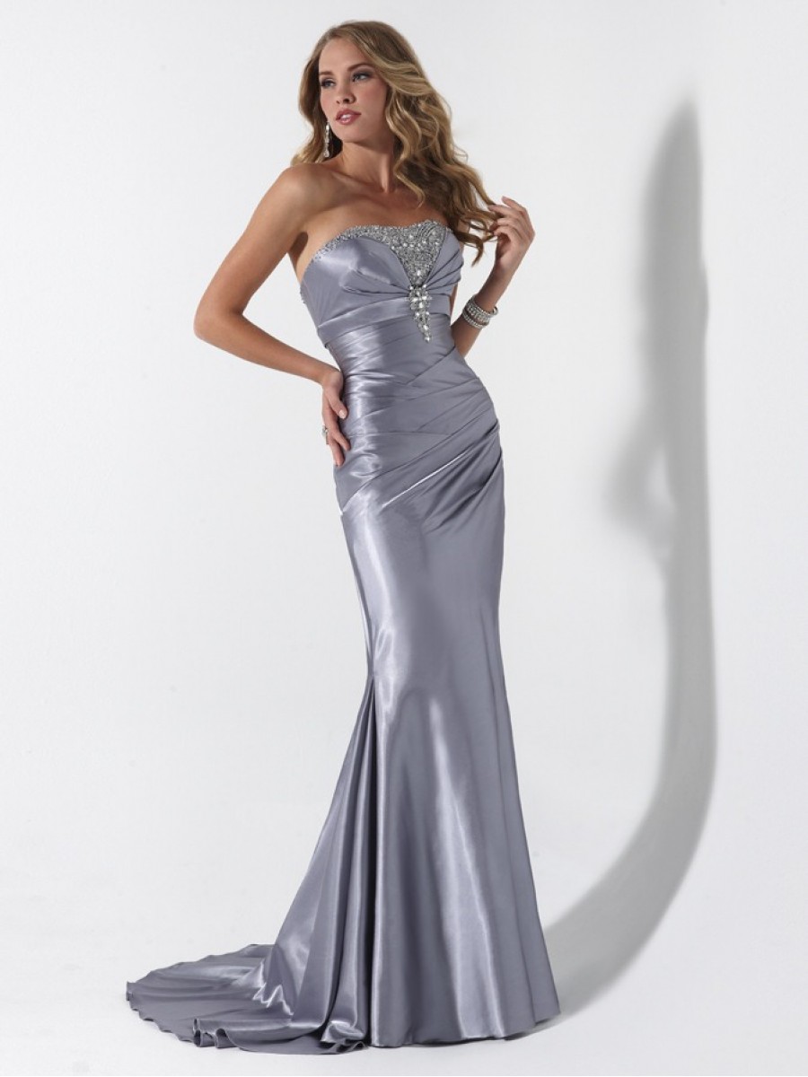 emerald and silver dress