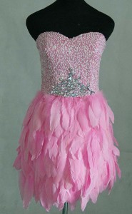 Pink Feather Dress