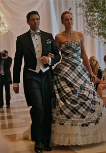 Plaid Wedding Dress