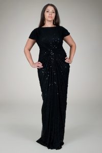 Plus Size Black Sequin Dress