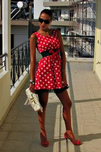 Polka Dot Dress Red