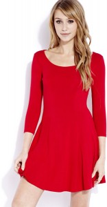 Red Fit and Flare Dresses