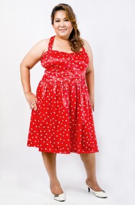 Red Polka Dot Dress Plus Size