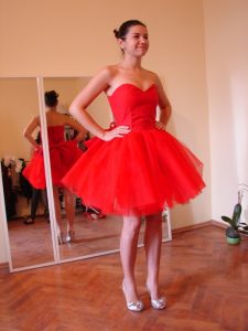 Red Tulle Dress