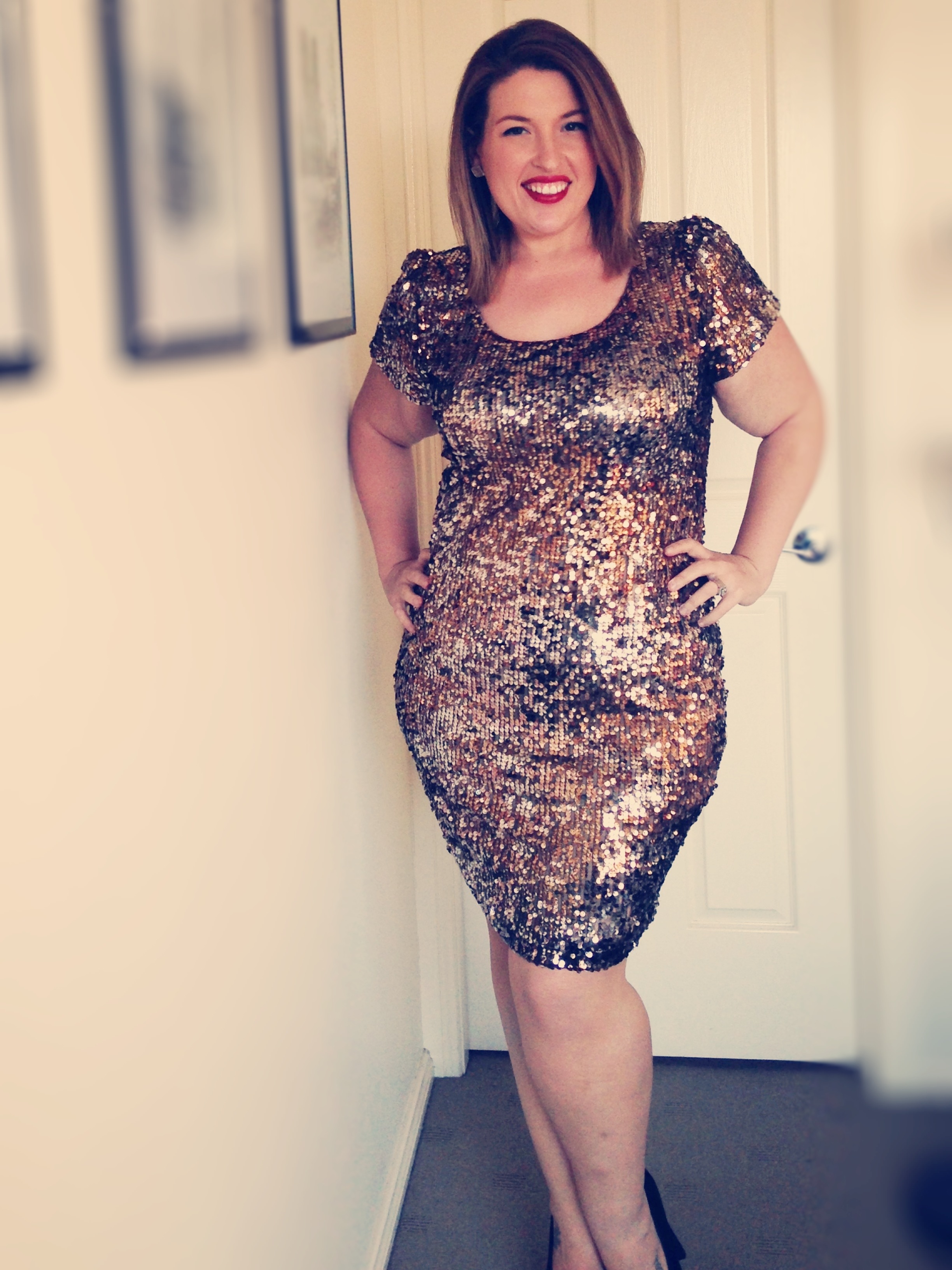 plus size sequin dress