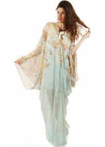 Silk Kaftan Dress