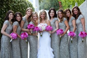 Silver Bridesmaid Dresses