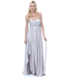 Silver Long Dresses