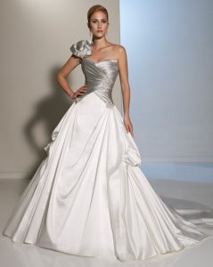 Silver Wedding Dress