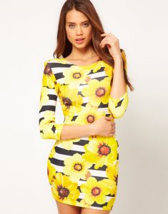 Sunflower Dress with Sleeve