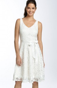 Tahari White Dress