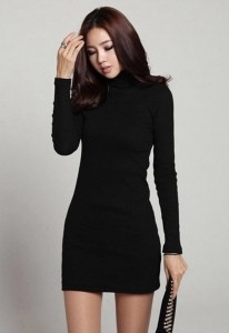 Turtleneck Mini Dress