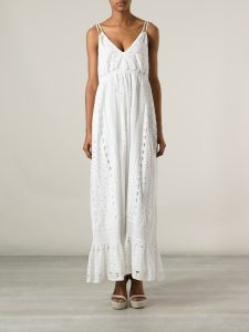 White Eyelet Maxi Dress