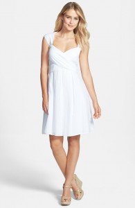 White Seersucker Dress