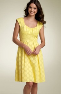 Yellow Eyelet Dress
