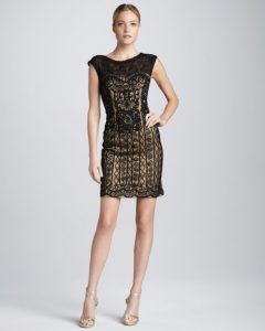 Black Gold Cocktail Dress