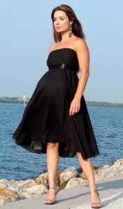 Black Maternity Bridesmaid Dress