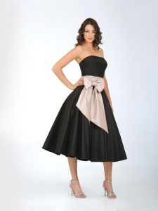 Black Tea Length Cocktail Dresses