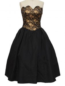 Black and Gold Cocktail Dress