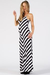 Black and White Maternity Dress