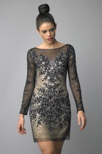 Long Sleeve Lace Cocktail Dress