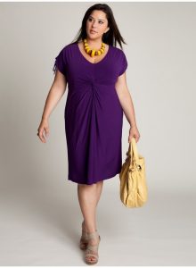 Plus Size Purple Cocktail Dress