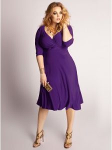 Purple Plus Size Cocktail Dresses