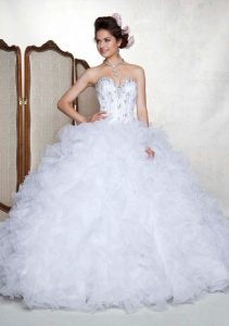 Quinceanera White Dresses