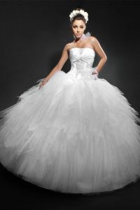 White Puffy Quinceanera Dresses