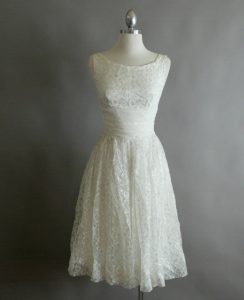 White Vintage Cocktail Dress