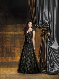 Black Lace Wedding Dress