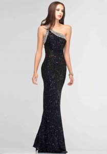 Black and Silver Prom Dresses