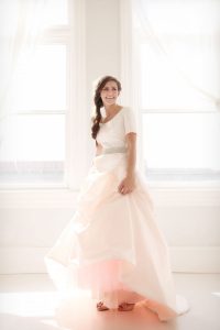 Blushing Pink Wedding Dress