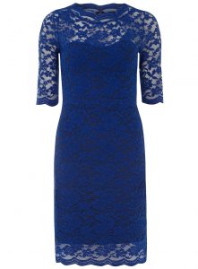 Dark Blue Lace Dress