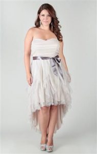 High Low Plus Size Wedding Dresses