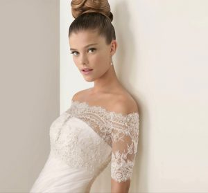 Lace Top Wedding Dress