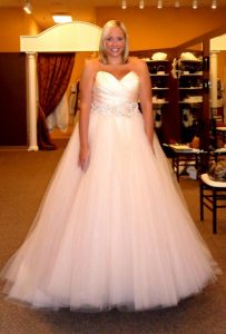 Lazaro Pink Wedding Dress