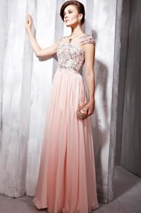 Long Pink Lace Dress