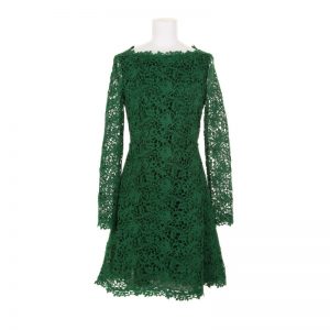 Long Sleeve Green Lace Dress