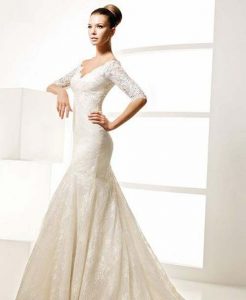 Mermaid Wedding Dresses with Sleeves