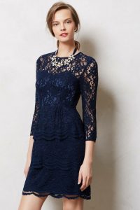 Navy Blue Lace Dresses