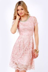 Pink Lace Dress