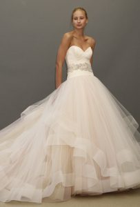 Pink Lazaro Wedding Dress