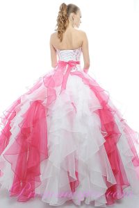 Pink and White Quinceanera Dresses