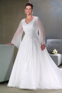 Plus Size Long Sleeve Wedding Dresses