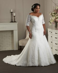 Plus Size Wedding Dress with Sleeves