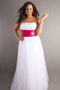 Plus Size White Prom Dresses