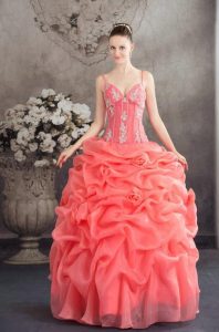 Quinceanera Coral Dress