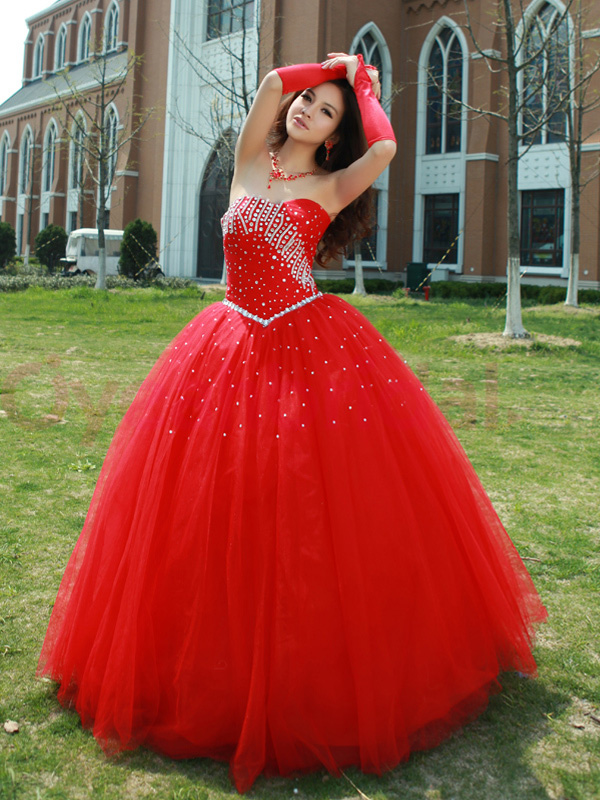 Red Quinceanera Dresses Picture Collection | DressedUpGirl.com